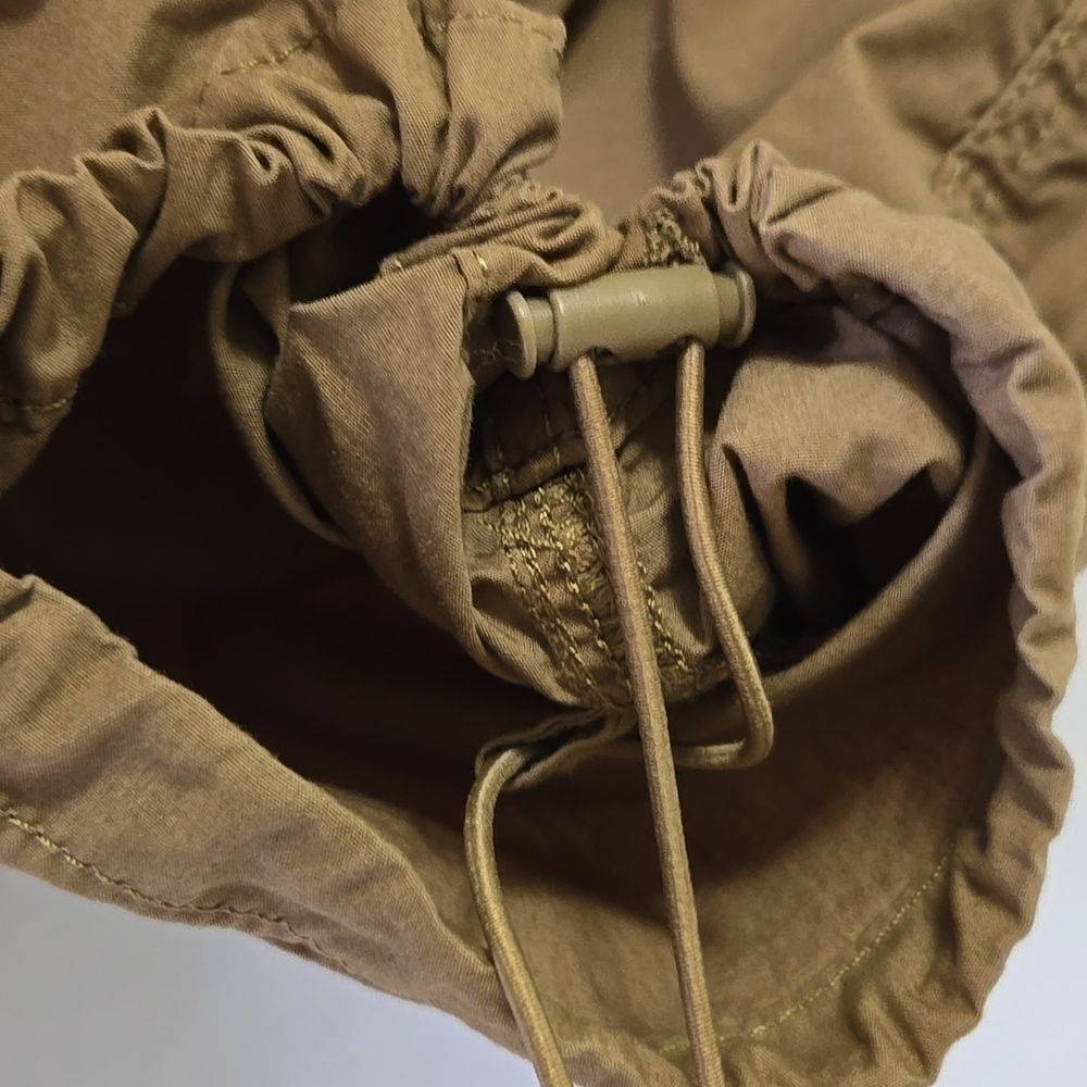 Anthropologie Tan Cargo Parachute Pants Size 28 Bungie Ankle - Picture 11 of 16